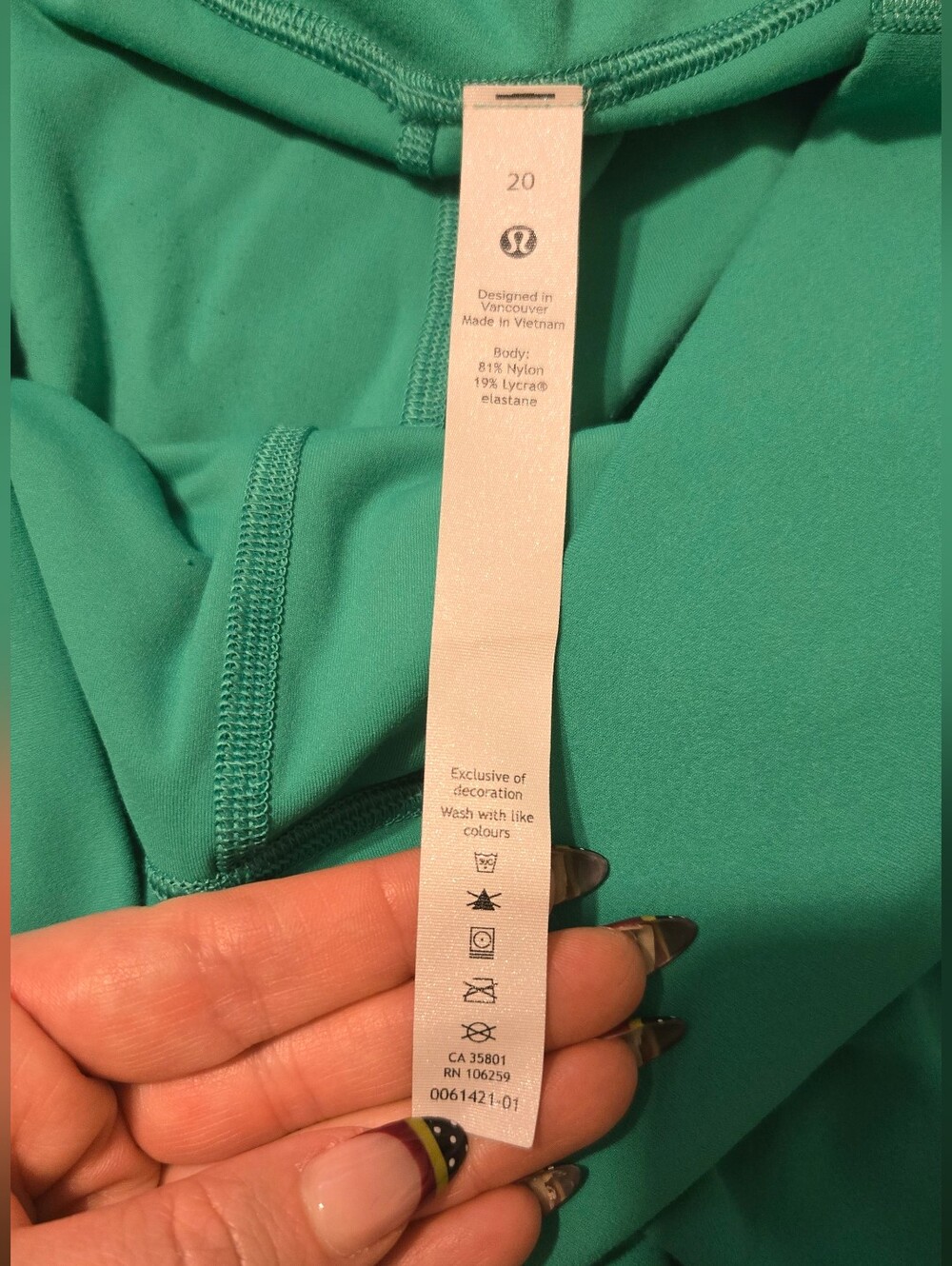 Lululemon Align High-Rise Pant 25" – Maldives Green (Size 20)
